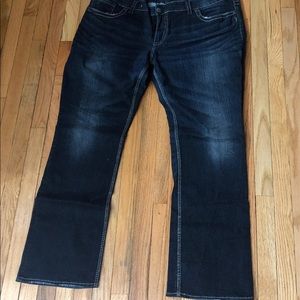 Plus Size Silver Jeans Slim Boot Size 24 long